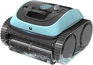 Pool Vacuum for Inground Pools, Cordless Robotic Pool Cleaner, Wall and Waterline Cleaning, Intelligent Route Planning, 150 min Runtime, for Pools up to 1,600 Sq.ft