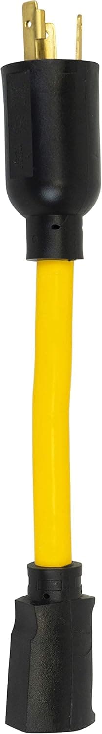 Southwire Twist To Lock 9 Inch 20 Amp 125 Volt Cord Adapter, 12 Gauge, 3 Conductor, STW