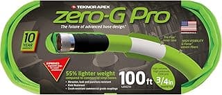 zero-G Pro, 4300-100, Lightweight, Ultra Flexible, Durable, Kink-Resistant Garden Hose, 3/4" x 100', Green