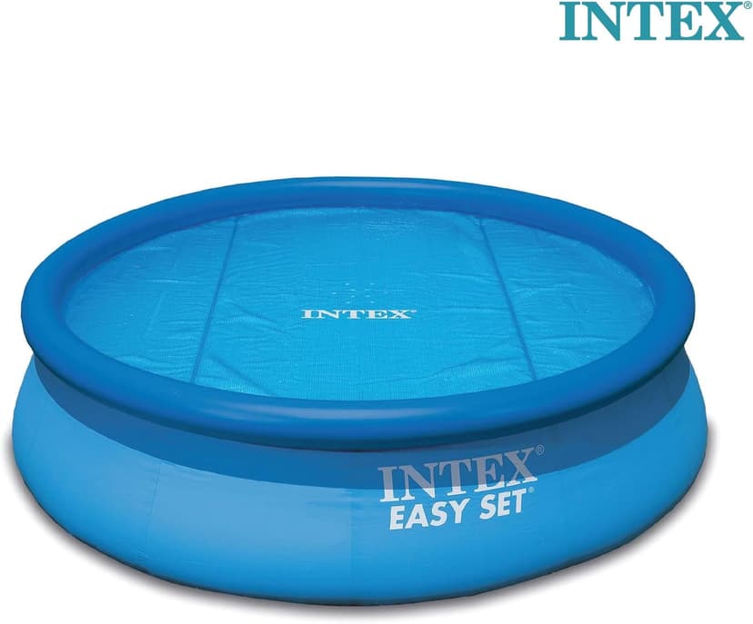 INTEX 28013E Solar Pool Cover: for 15ft Round Easy Set and Metal Frame Pools – Insulates Pool Water – Reduces Water Evaporation – Keeps Debris Out – Reduces Chemical Consumption