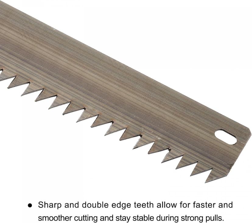 uxcell 24 Inch Pruning Saws, Straight Blade Hand Saw Wood Handle for Camping Garden Wood Tree Branches Trimming
