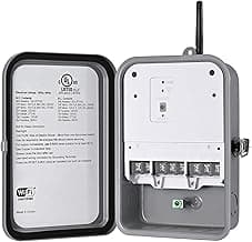 DEWENWILS Pool Pump Timer, Outdoor Wi-Fi Box, Heavy Duty 40A 120-277 VAC 2HP Wireless Controller Timer, Water Heater, Compatible with Smart Phone, Alexa, Google Assistant, UL Listed
