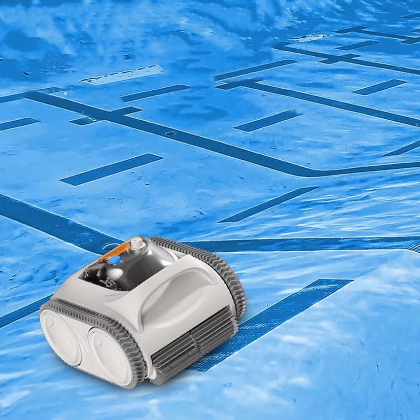 Multifunctional Pool Robot for Inground Pools Wall Floor Waterline Cleaning, 65-140W Powerful Suction Last 150 Mins, Built-in 7800 mAh Battery, 2h Fast Charge, Pool Cleaner Vacuum up to3500 sq.ft