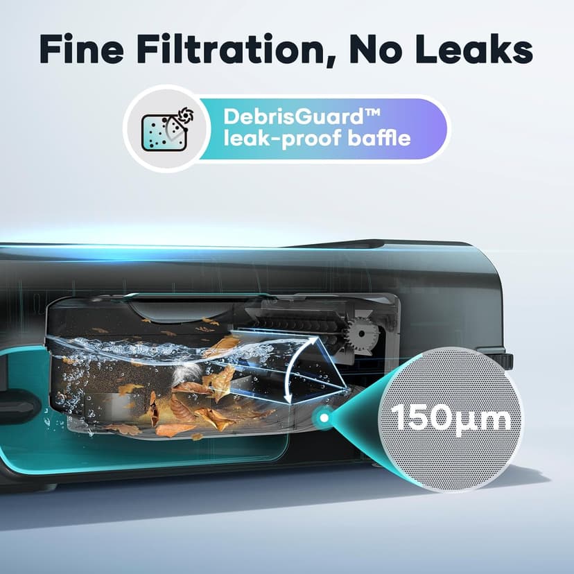AIPER Surfer S2 Robotic Solar Pool Skimmer with APP Support, 24/7 Cleaning, Dual Charging Modes, Smart Obstacle Avoidance, Ideal for All Swimming Pool Types