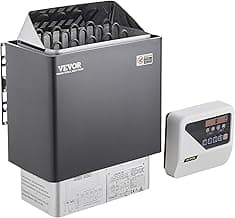 VEVOR Sauna Heater, 9KW 220V Electric Sauna Stove, Steam Bath Sauna Heater with External Digital Controller, 3h Timer & Adjustable Temp for Max. 317-459 Cubic Feet, Home Hotel Spa Shower FCC Certify