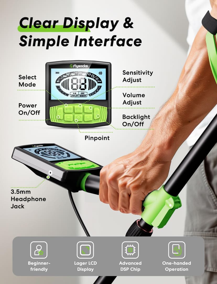 Metal Detector for Adult - Professional Higher Precision, 5 Mode for Metal Detecting, Advanced 11” Coil Multifunctional Metal Discovery Tools, Waterproof and Portable Outdoor Treasure Finder
