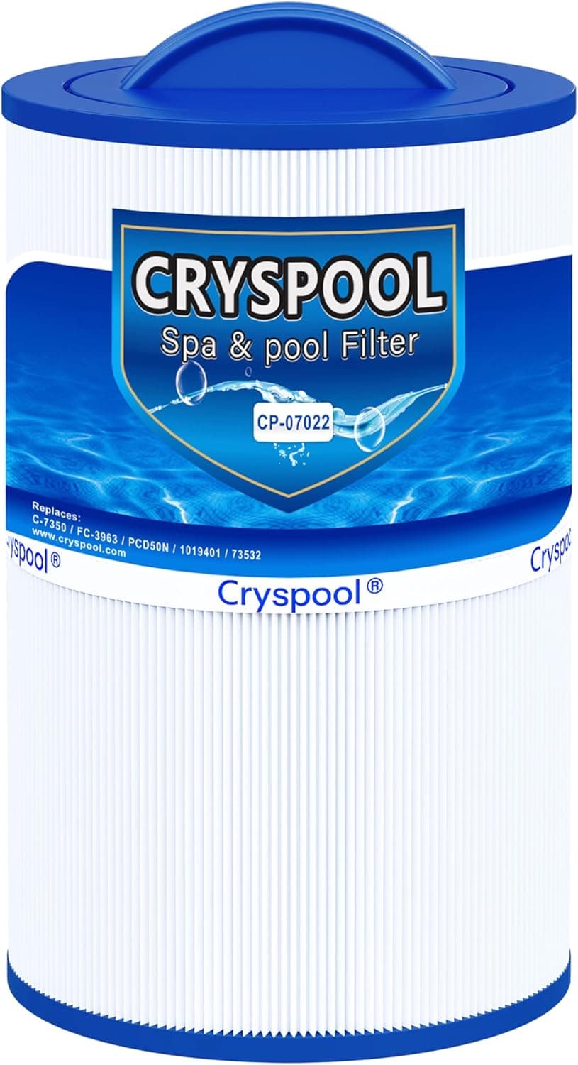 07022 Filter Compatible with Caldera 50, Caldera Spas, C-7350, 1019401, 73532, PCD50N, FC-3963, 50 Sq. Ft Spa Filter Cartridge, 1 Pack