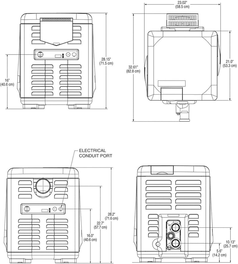 EC-462028 Pool Heater, Almond