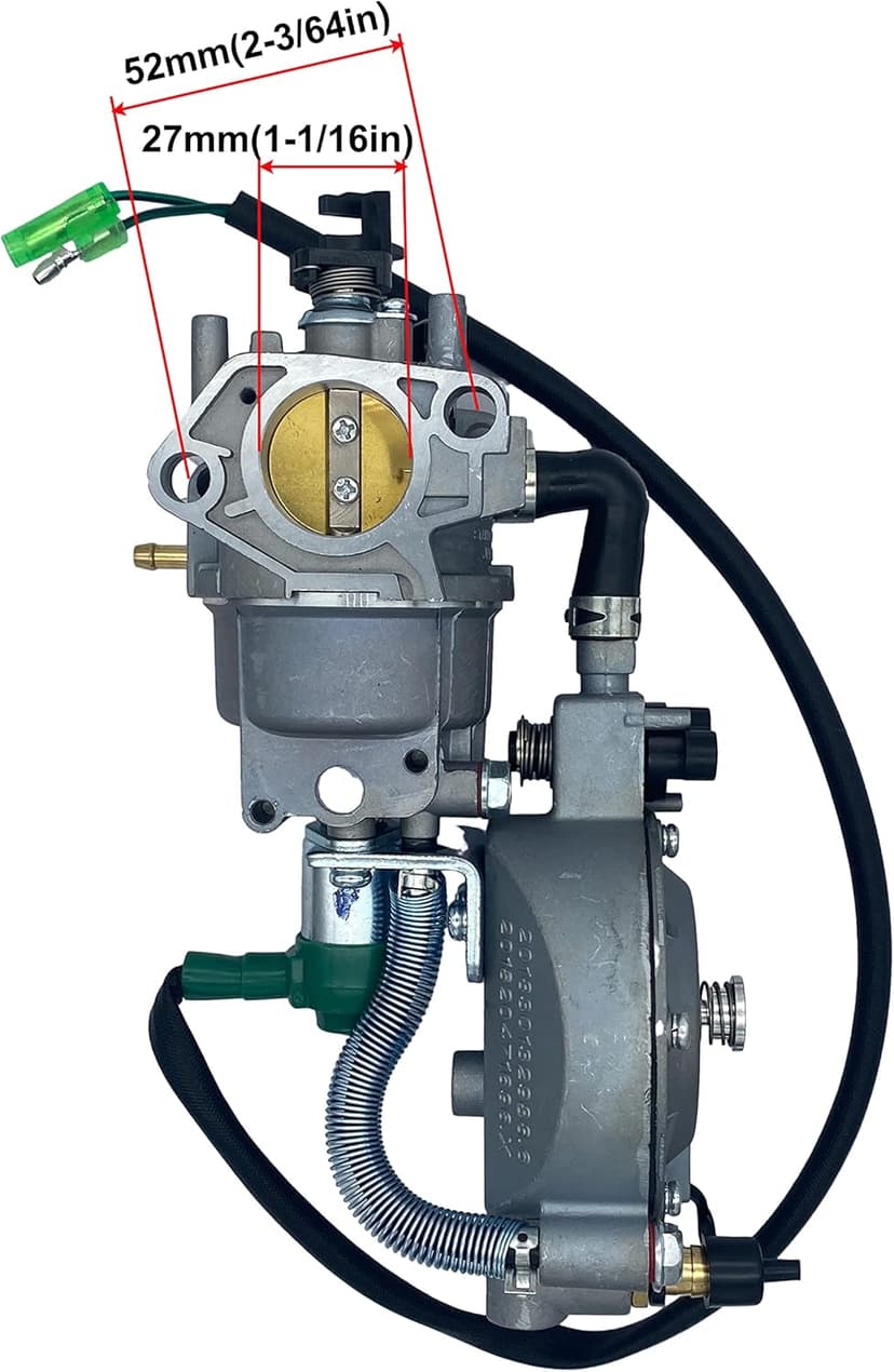 YAMAKATO 389cc 420cc Tri Dual Generator Carburetor Gas to LPG CNG Conversion Kit OEM for Fuel Generac Predator Champion Duromax Honda etc. 459cc 338cc 301cc GX270 GX340 GX390 Manual