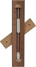 HSE Deluxe Cedar Wall-Mounted Rotating Sauna Sand Timer-15 Minutes-Choose Your Sand Color (15 Minutes, White)