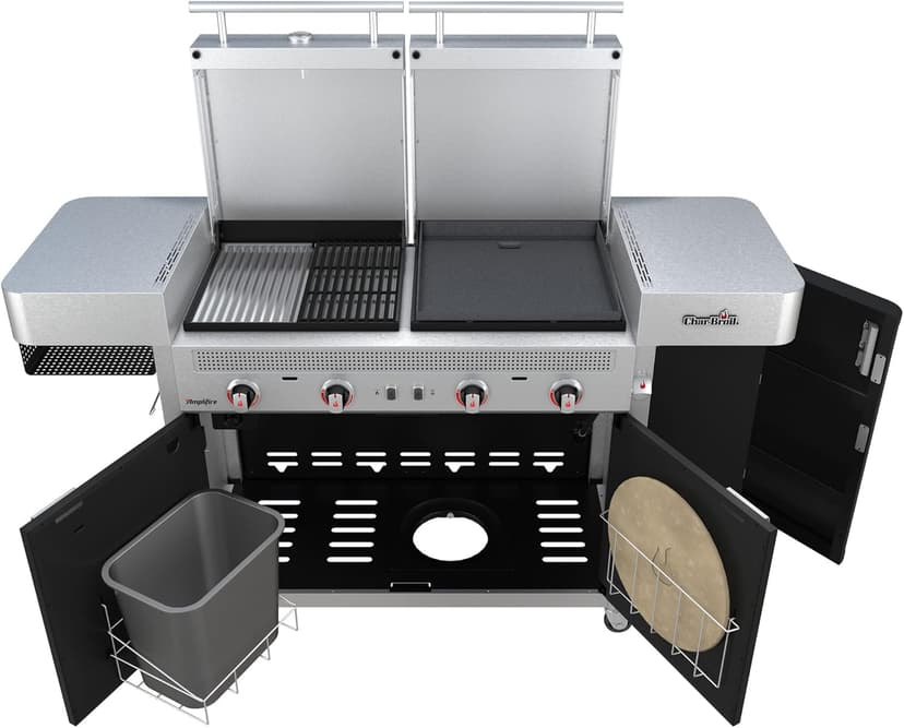 Char-Broil Medallion Series Amplifire Infrared Technology Vista 3-in-1 Stainless Steel Outdoor Kitchen - 463259423