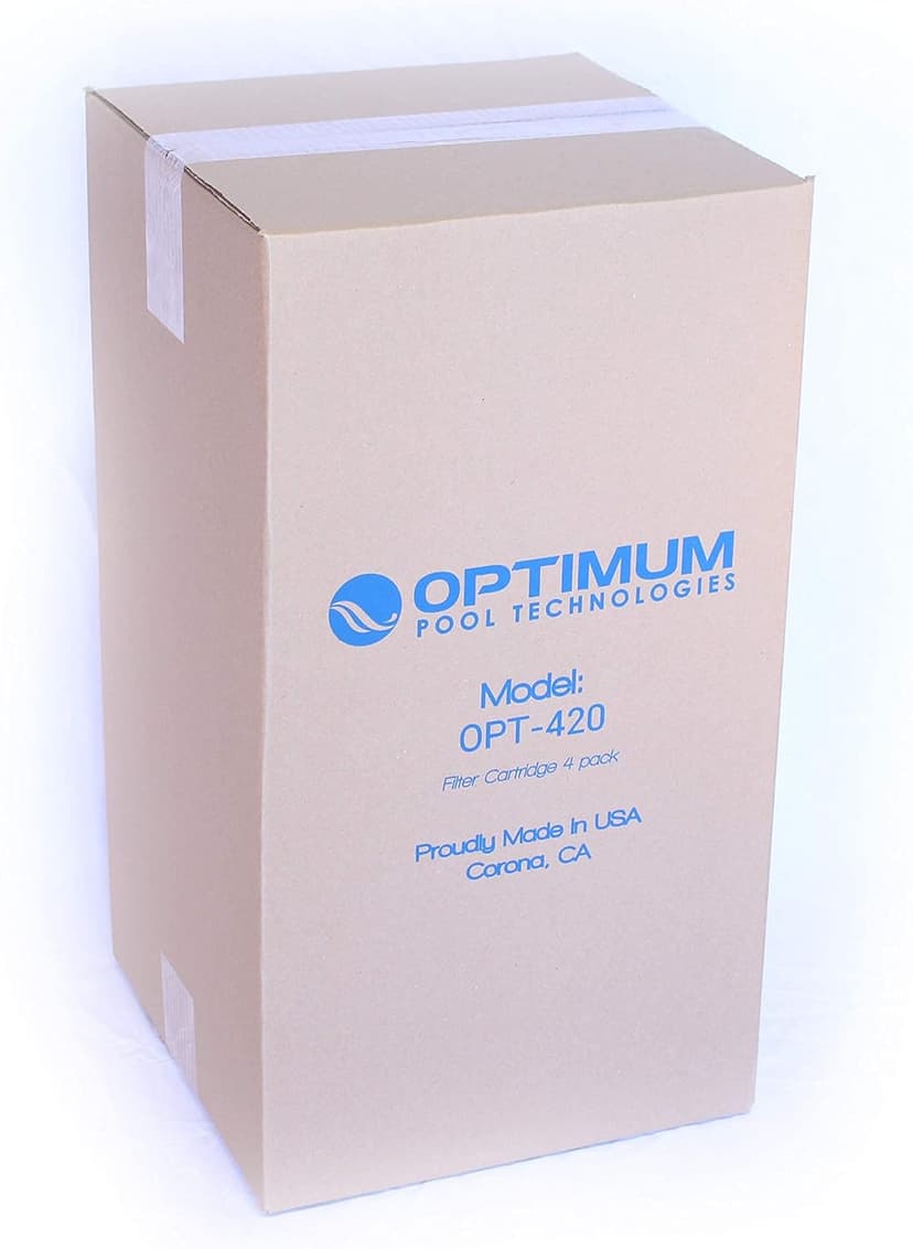 Optimum Pool Technologies® Pool Filter 4-Pack, Compatible Replacement for Pentair® Clean & Clear Plus 420 178584, R173576, Unicel C-7471, Pleatco PCC105, & Filbur FC-FC-6470, FC-1977 Filter Cartridges