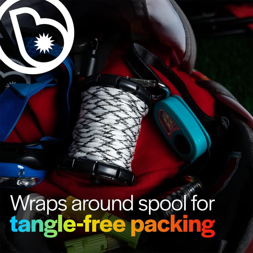 Brightz Hammock Lights - 18' Paracord Light Rope for Camping & Burning Man Accessories