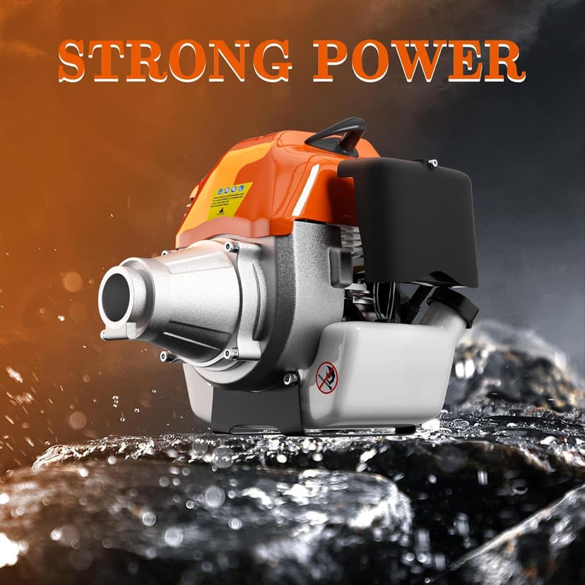 48CC Gas Powered Pole Saws,2-Stroke Gas Pole Saws for Tree Trimming with11.5in Cutting Bar, with Extendable Pole to Height Reachable 16 FT Chainsaw Tree Trimmer