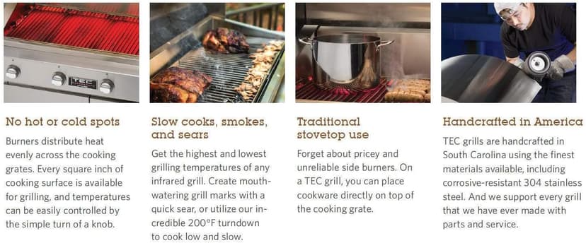 Tec Sterling Patio Fr 26-inch Freestanding Infrared Propane Gas Grill On Stainless Pedestal - Stpfr1lpped