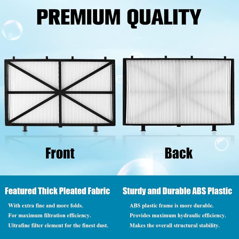 Funmit Ultra Fine Cartridge Filter Replacement for Dolphin Nautilus CC Plus, M200 / M400 / M500 Robotic Pool Cleaner Parts, Replaces Part # 9991432-R4, 4 Pack