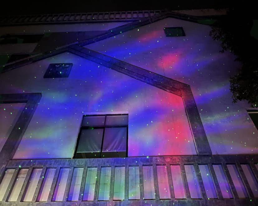 Firefly Garden Lights Star Projector Laser Christmas Lights with Colorful LED Background Light