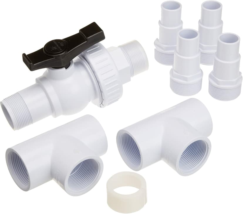 Smartpool SK35 Manual Diverter Valve Replacement Kit for SunHeater Aboveground Pools white
