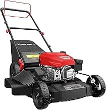 AV8621S1 Gas Lawn Mower, 170cc OHV Engine with Forced Air-Cooling, Self-Propelled, 21" Steel Deck, 3-in-1 System, 6 Cutting Heights, Foldable Handle for Easy Storage