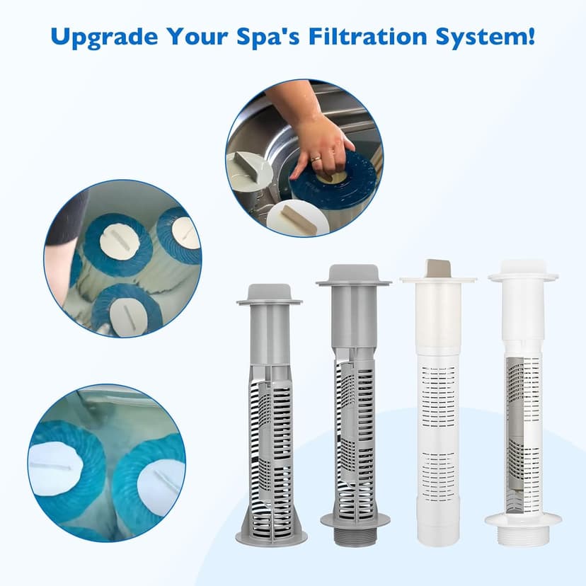 6PCS 3-1/2 Inch Hot Tub Filter Standpipe Caps - Compatible with Watkins Hot Springs Spas