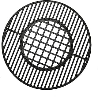 C883E Cast Iron Cooking Grid Grates Replacement for Weber 22.5 inches One-Touch Silver, Bar-B-Kettle, Master-Touch and One-Touch
