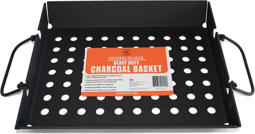 PK Grills Charcoal Basket Tray for Barbecue, BBQ Grill Accessories, Fits PK Original and other Charcoal Grills, PK99090