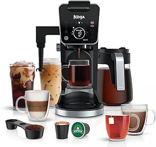 Ninja Drip Coffee Maker With K Cup Combo, DualBrew Pro Specialty Coffee System, Coffee Machine Compatible with K-Cup Pods, 12 Cup Single Serve Coffee Makers with Paper Filter, CFP301