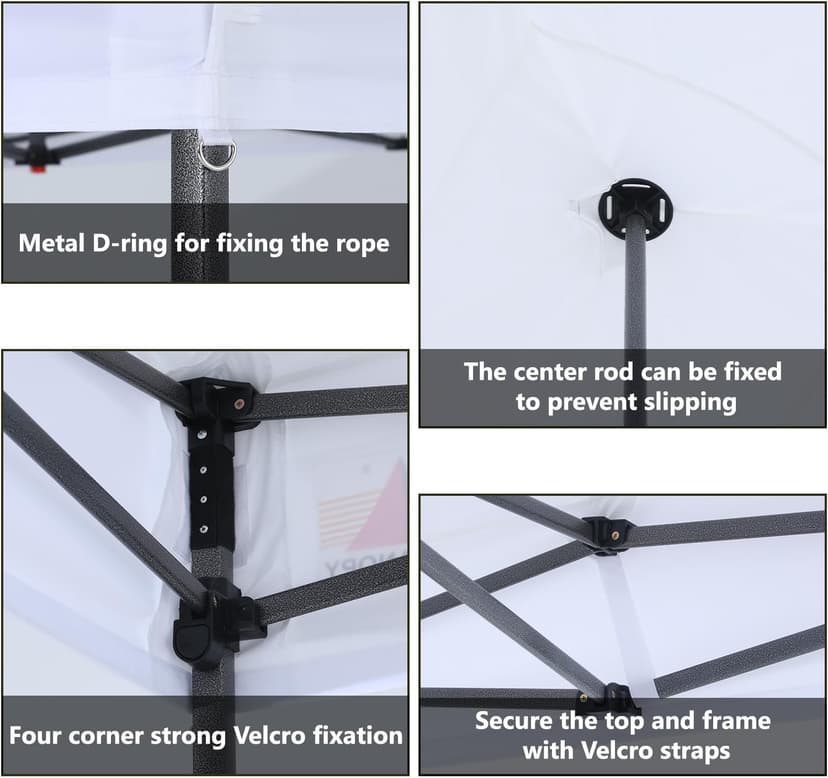 ABCCANOPY Replacement Canopy Top for Pop Up Canopy Tent (10x10, White)