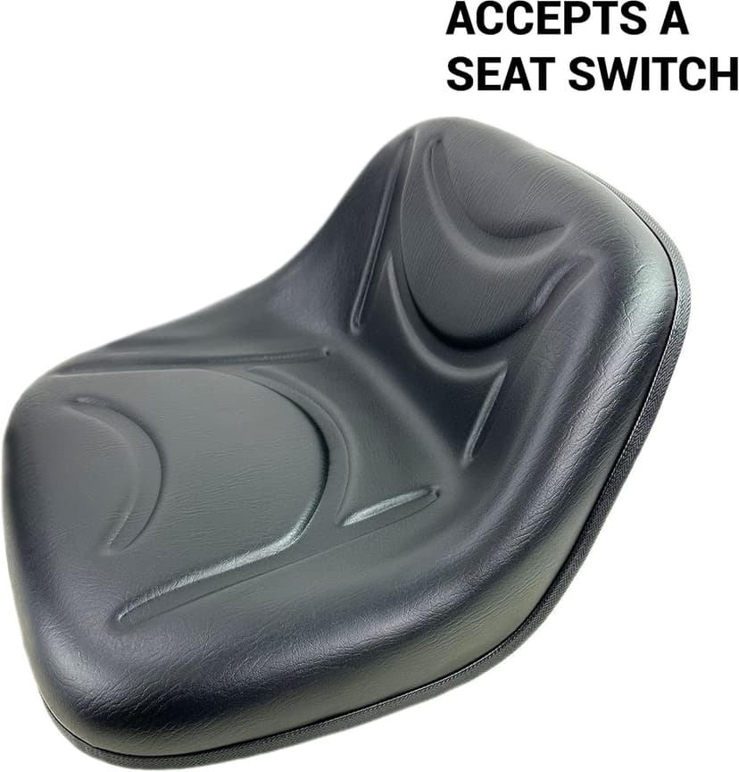 Riding Lawn Mower Garden Tractor Deluxe Seat for Variety of Brands (LMS2002) (Black)