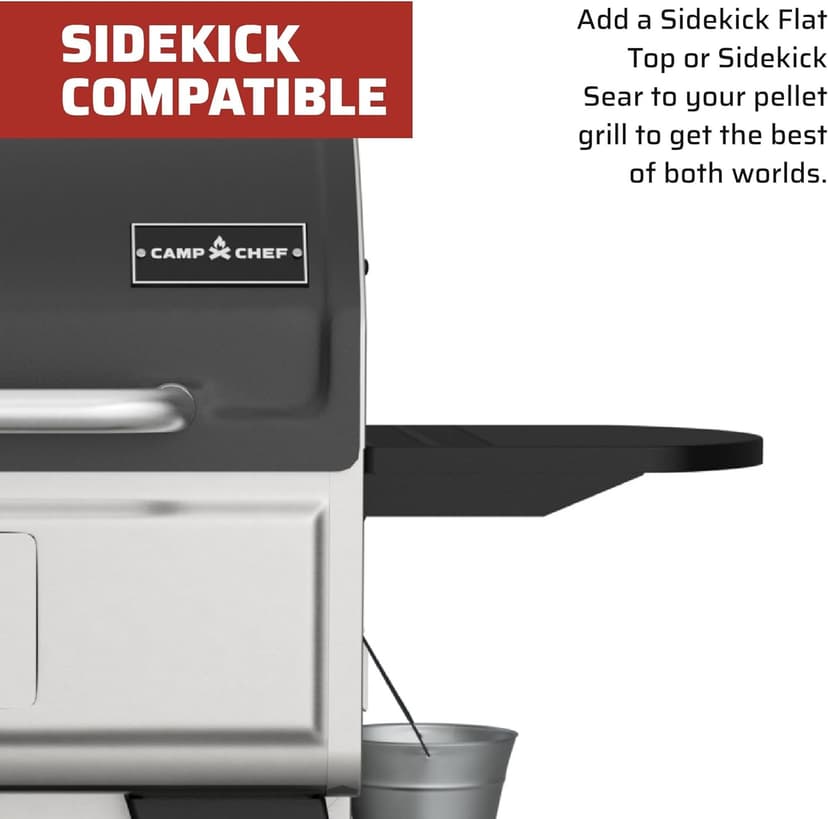 Camp Chef Woodwind Pro 24 Grill - Pellet Grill & Smoker for Outdoor Cooking - Comes with WIFI Connectivity - Sidekick Compatible - 811 Sq In Total Rack Surface Area