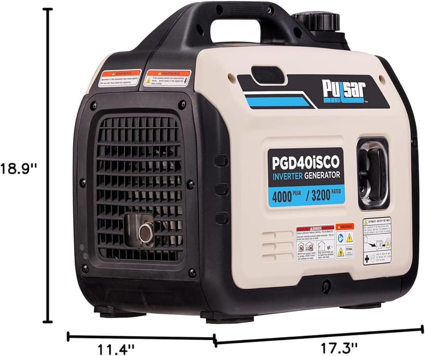 Pulsar PGD40ISCO Ultra Light Quiet 4000W Portable Gas Inverter Generator