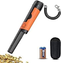 SUNPOW Metal Detector Pinpointer for Adults & Kids - Waterproof Handheld Pin Pointer Wand - High Sensitivity 360° Detection - Easy to Use 2 Alert Modes - Treasure Pinpointing Finder Probe - OTMD12