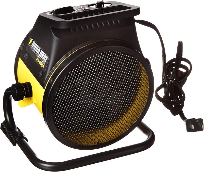 Dura Heat EUH1465 Electric Forced Air Heater with Pivoting Base 5,120 BTU, Yellow