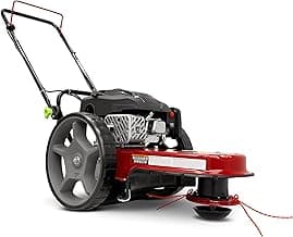 Earthquake Walk Behind String Mower With 160cc Viper 4-Cycle Engine, 22” Cutting Diameter, 14” Never-Go-Flat Wheels, Easy Assembly, Adjustable Handlebar, Model # 40314