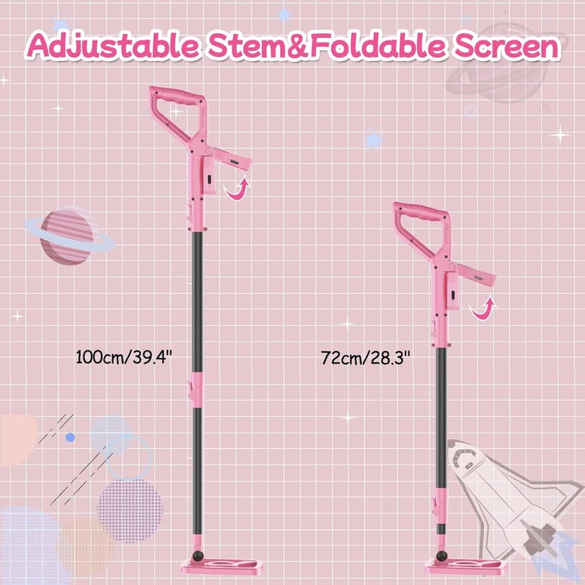 OMMO Metal Detector, Rechargeable Built-in Battery Kids Metal Detector with Funny LCD Display, Adjustable Metal Detectors for Kids with IP67 Waterproof 6.5” Search Coil for Exploring Outdoor