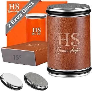 Rolling Knife Sharpener Kit with 2 Extra Discs (Diamond & Ceramic) - 15° & 20° Angles, Magnetic Knife Holder, Ideal for Kitchen, Pocket, Chef, and Hunting Knives