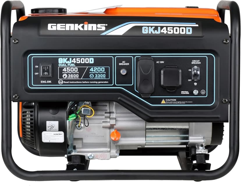 4500 Watt Dual Fuel Generator Propane & Gas