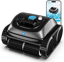 WYBOT Cordless Robotic Pool Vacuum, 140mins Runtime, Robotic Pool Cleaner with Upgraded Triple-Motor, Wall Climbing, Intelligent Route Planning, for Pools up to 1,614 Sq.ft