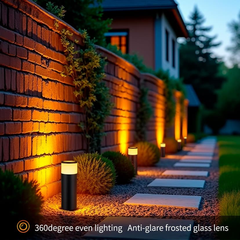 5CCT Low Voltage Bollard Pathway Lights, 4.5W 320LM 12-24V AC/DC Aluminum Waterproof Outdoor Landscape Path Light 4FT Corded with IP65 Wire Nuts 4Pack 1800K/2200K/2700K/4000K/5000K Seletable