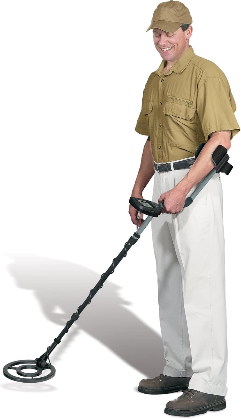 Teknetics Alpha 2000 Metal Detector for Beginners with Lightweight Design, Adjustable Sensitivity, Waterproof 8-Inch Searchcoil, Ideal for Coin and Relic Hunting