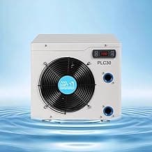 11000BTU Above Ground Pool Heater, Electric Swimming Pool Heat Pumps for Pools up to 2000 gallons, Fits 9/11/15 Foot Pool and Spas, 120V/60Hz, PLC30