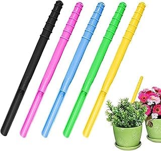 Garden Hand Dibber, 5pcs Dibber Garden Tool, Garden Tool Dibber Planter Transplanter, Adjustable Dibbler Gardening Tool, Efficient Multipurpose Transplanter for Beans, Gardening Planting, Peas (A)