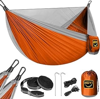 Camping Hammock Mosquito Net,Double & Single Portable Hammocks Hammocks with 2 Tree Straps,Hammock Tent for Travel Camping,Camping Accessories for Indoor Outdoor Hiking Backpacking Backyard Beach