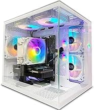 Gaming PC Intel Core I5-12400F(6Cores Up to 4.4G) RTX 3050 6G Nvme SSD 1TB 32GB RAM 650W WiFi 6 Prebuilt Towers Desktop Computer White