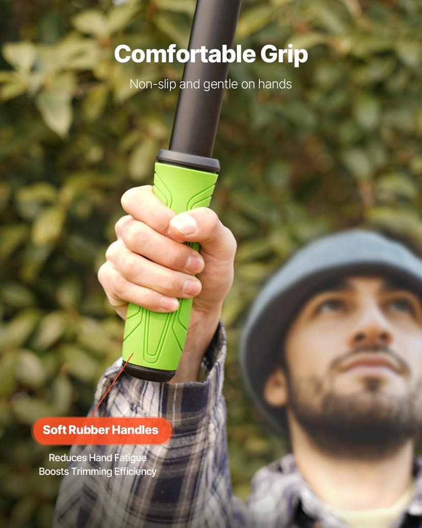VEVOR Loppers for Tree Trimming, 32 inch Garden Anvil Trimmer with Compound Action, Sharp Steel Blade, Heavy Duty Tree Branch Cutter Up to 2 inch Dia Cut Capacity, Ergonomically Designed Handles