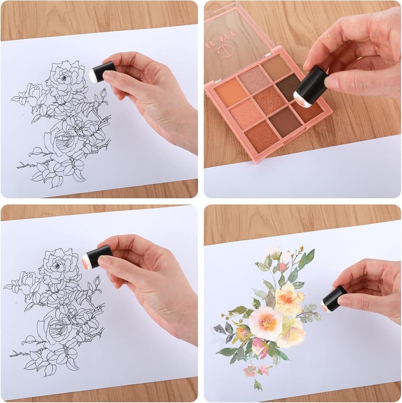 Finger Sponge Daubers, 20 Pieces Finger Painting Sponge Set Daubers Washable DIY Craft Drawing Tools Flower Stencil Finger Painting Brush for Card Making