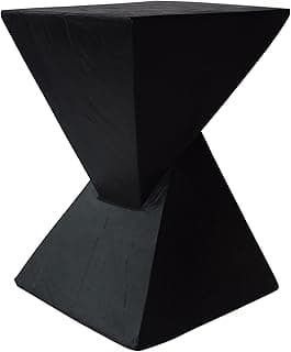 Christopher Knight Home Kajsa Outdoor Lightweight Concrete Accent Table, Black
