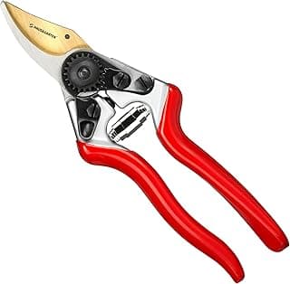 PrecisionPRO 8" Titanium Pruning Shears - Heavy Duty Professional Bypass Pruner - Use As Rose Clippers, Premium Gardening Secateurs, Garden Scissors, Handheld Yard, Tree, & Plant Tool