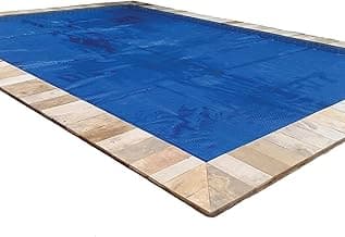 In The Swim 16' x 32' Premium Blue Rectangle Solar Pool Cover 12 Mil for Solar Heating Above Ground Pools and Inground Pools