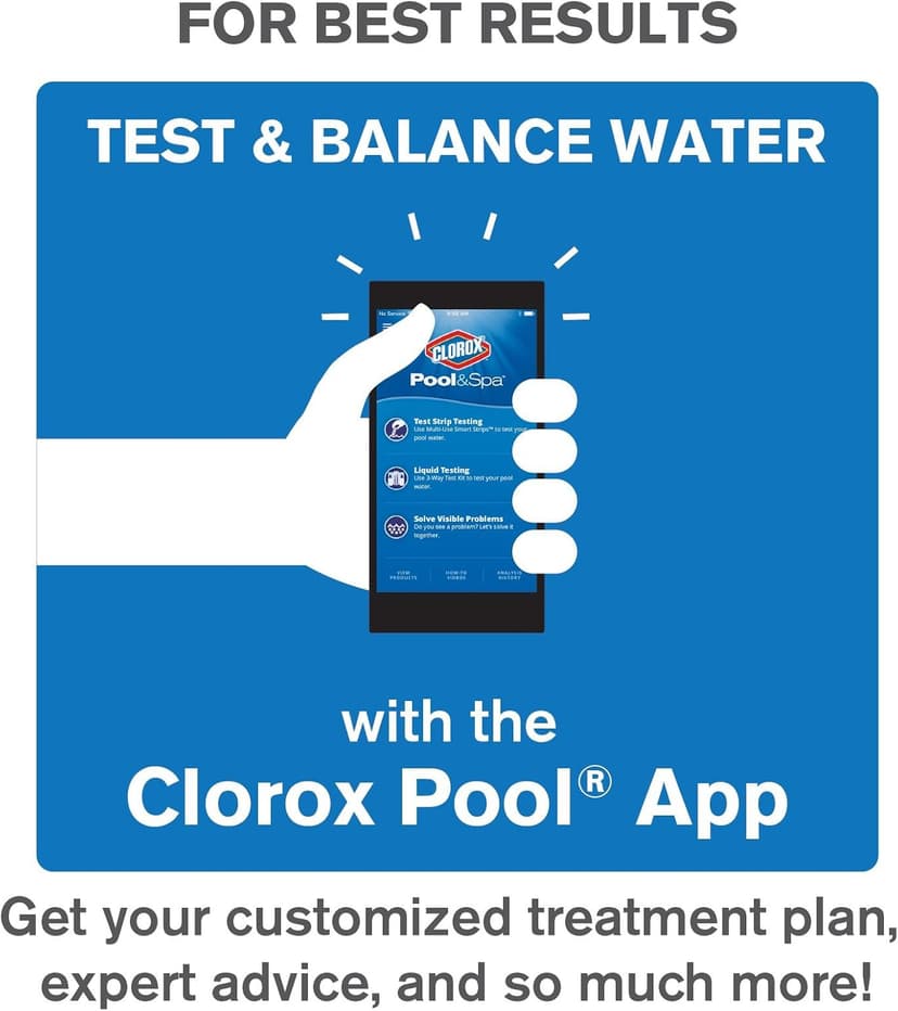 Clorox® Pool&Spa™ Swimming Pool Algaecide and Clarifier, Prevents and Treats Pool Algae, Clears Water, 128 Fl Oz (Pack of 1)